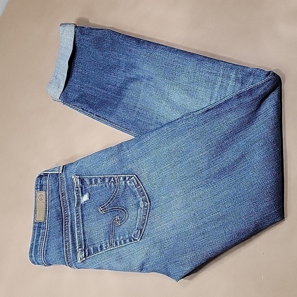 AG Adriano Goldschmied Size 26 "The Stilt Roll-Up" Cigarette Roll-Up Jean, GUC - Picture 1 of 13